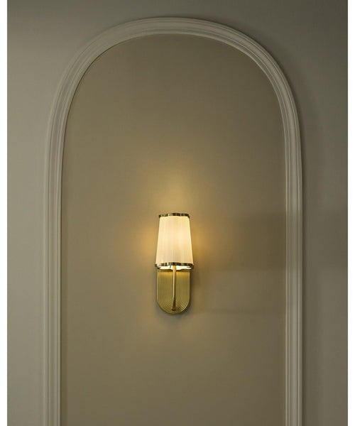 Quorum Belinder Wall Mount Light Fixture Aged Brass 5229-1-80