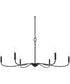 Ilia 6-Light Extra Large Chandelier Matte Black