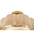 Sasha 4-Light Medium Semi-Flush Mount in Lacquered Brass