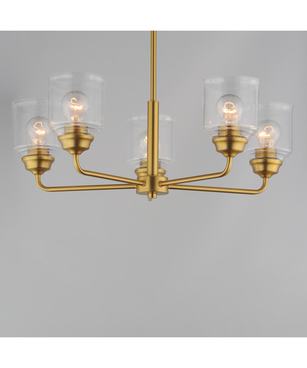 Acadia 5-Light Chandelier Natural Aged Brass