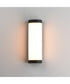 Halfpipe 15 inch LED Outdoor Sconce - 5CCT Black