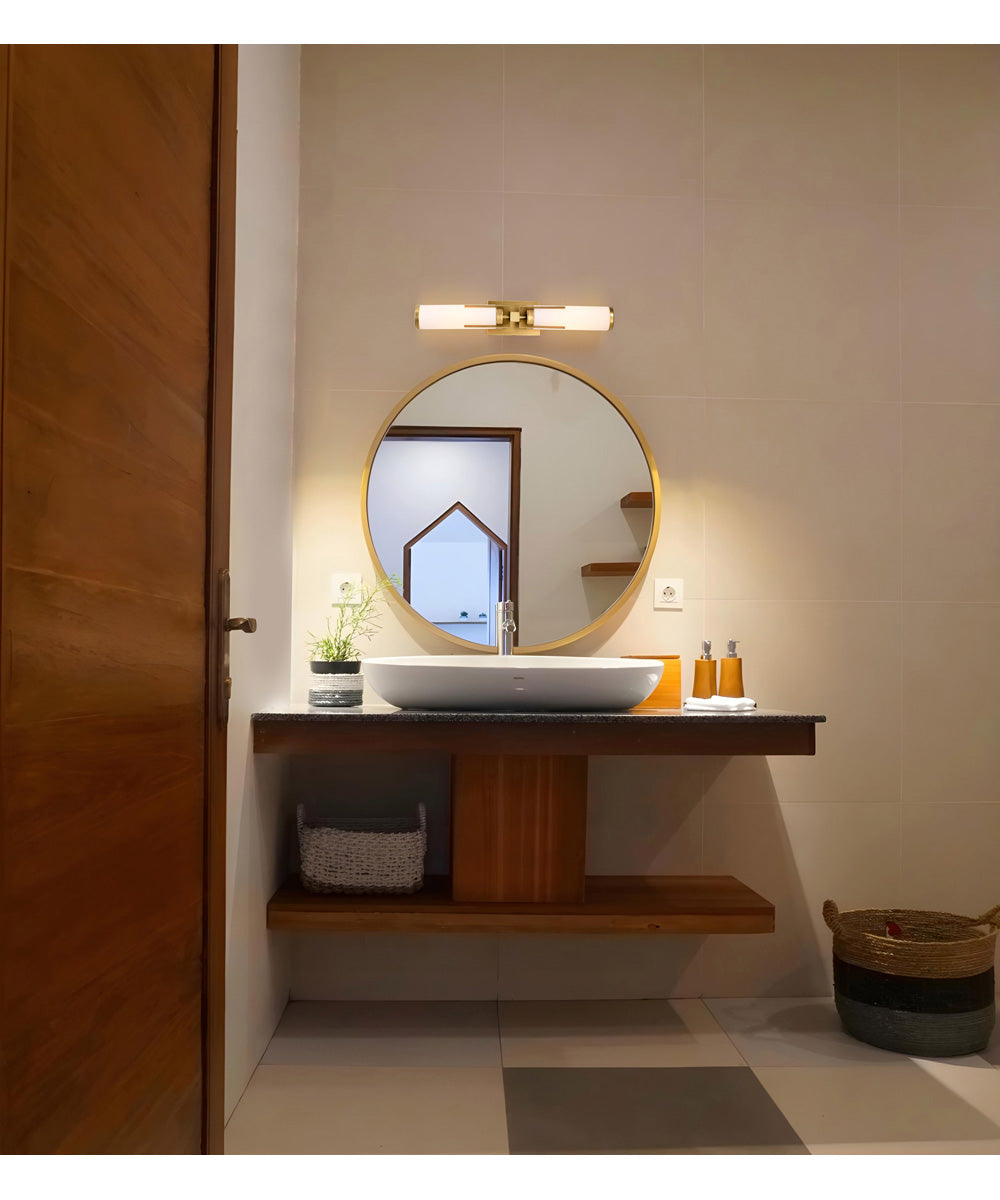 Roselle 2-Light Vanity & Wall Natural Brass