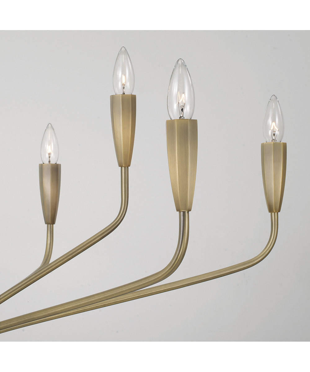Palmer 10-Light Chandelier Antiqued Brass