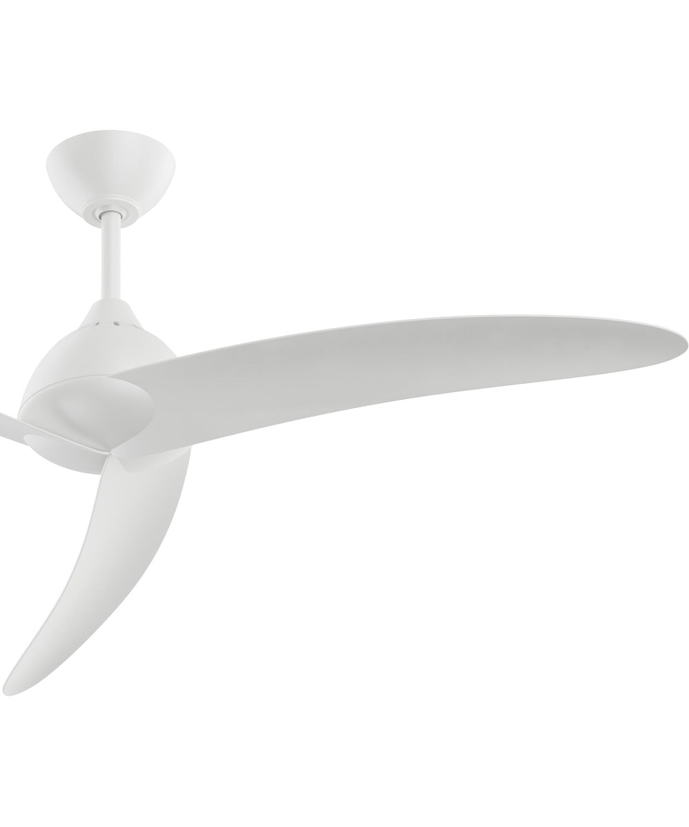 Nirra 52-in. 3-Blade Modern Ceiling Fan Matte White
