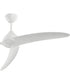 Nirra 52-in. 3-Blade Modern Ceiling Fan Matte White
