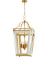 Loire 4-light Pendant Studio White|Brushed Brass