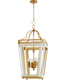 Loire 4-light Pendant Studio White|Brushed Brass