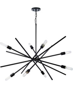 Astra 8-Light 42" Modern Chandelier Matte Black