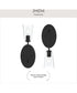 Jheni 1-Light Wall Sconce with Clear Glass Shades Matte Black