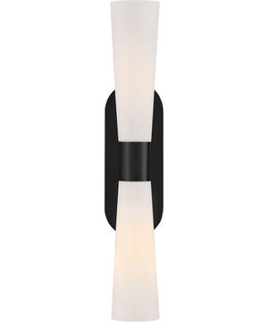Beau 2-Light Large Two Light Sconce in Black