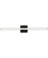 Phase 4 32 in. Large Modern Integrated 3CCT Integrated LED Linear Vanity Light Matte Black