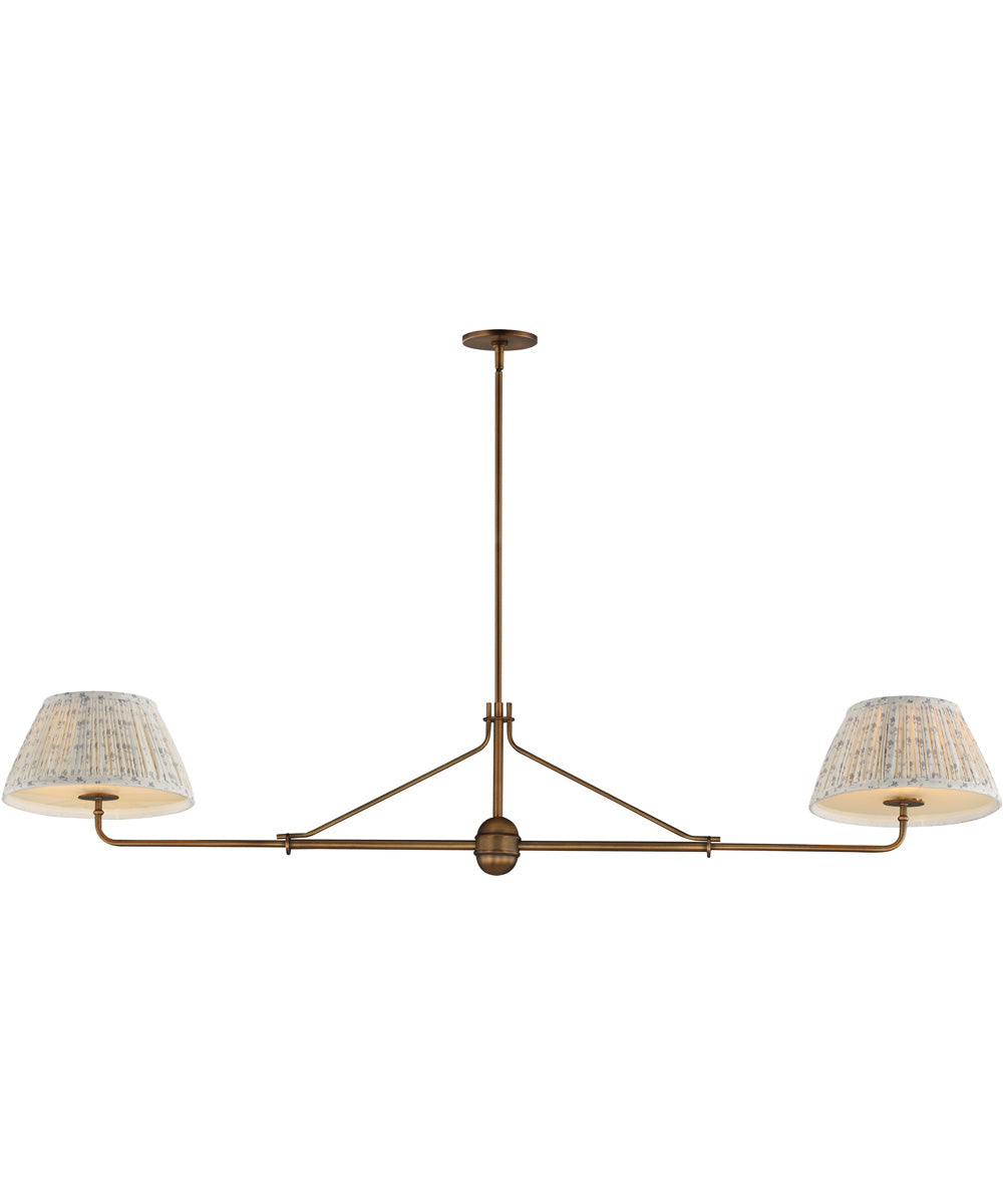 Dunbridge 2-Light Pendant Weathered Brass