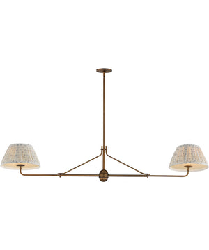 Dunbridge 2-Light Pendant Weathered Brass