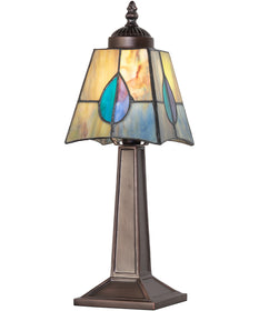 15" High Mackintosh Leaf Mini Lamp
