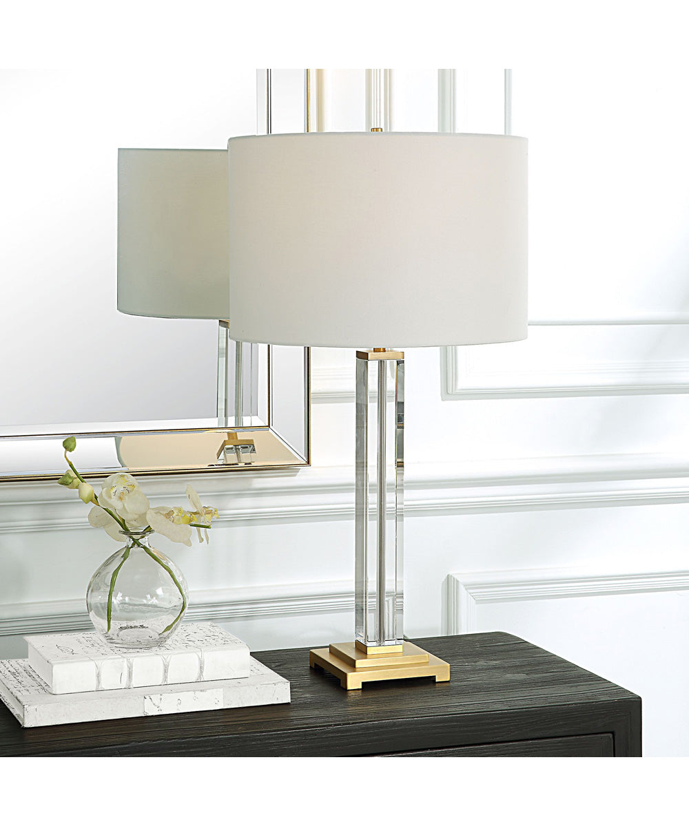 Crystal Column Table Lamp