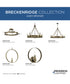 Breckenridge 5-Light Semi-Flush Mount Aged Bronze