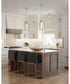 Vertex 1-Light Etched White Foyer Light Matte Black