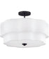 Gwen 4-Light Medium Semi-Flush Mount in Black