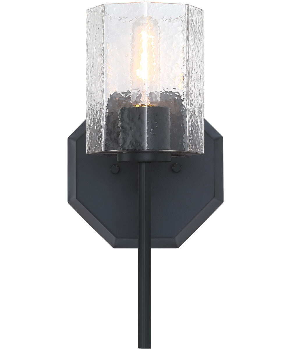 Haven 1 Light Wall Sconce Matte Black