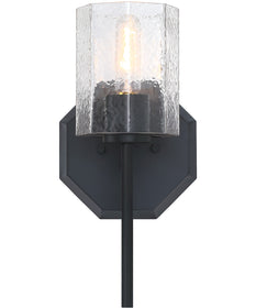 Haven 1 Light Wall Sconce Matte Black