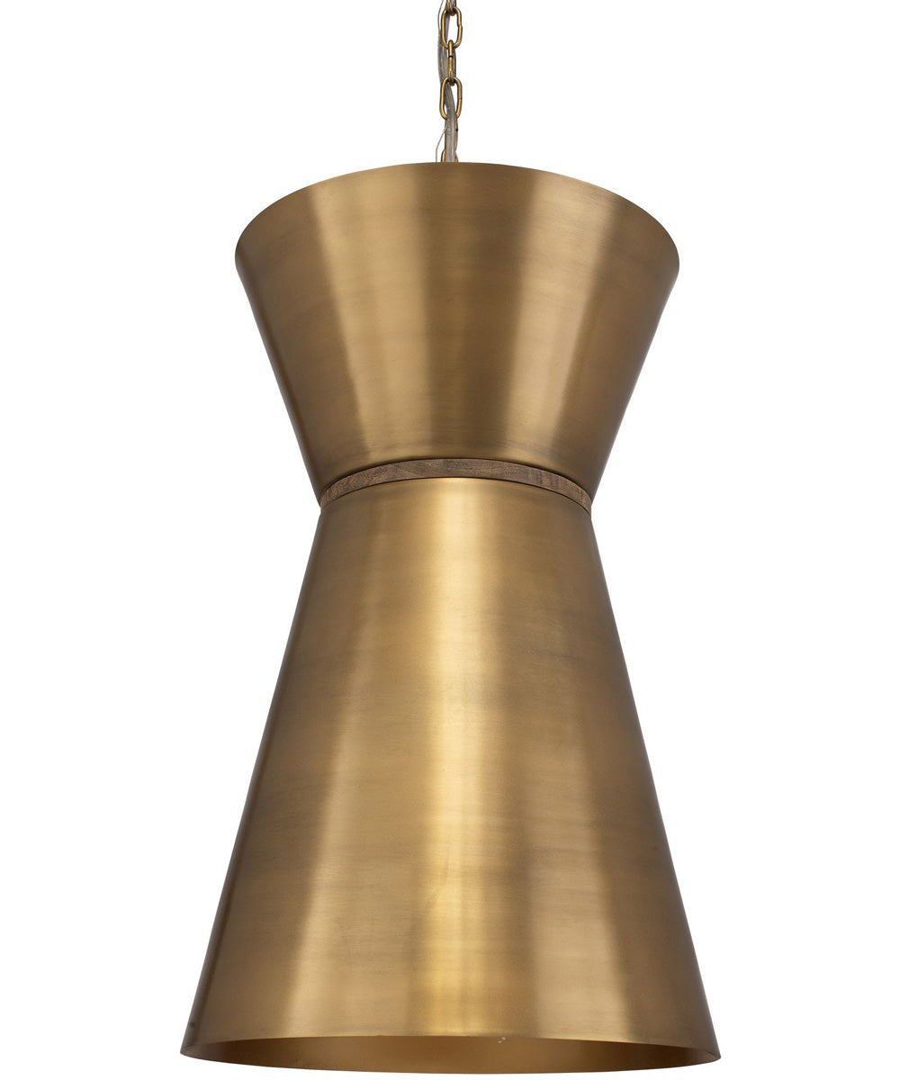 Crocker Brass 1 Light Mini Pendant