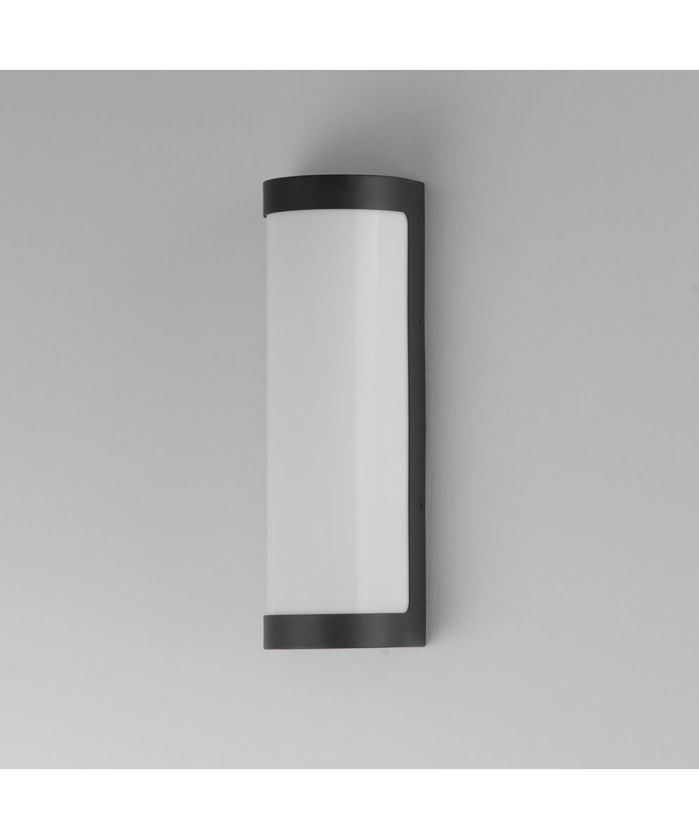 Halfpipe 15 inch LED Outdoor Sconce - 5CCT Black