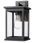 11"H Bowton II Outdoor Wall Light - Motion Sensor Dusk to Dawn Matte Black Finish with Glass Shade by Millennium Lighting