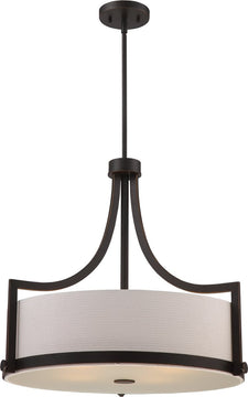 24"W Meadow 4-Light Pendant Russet Bronze