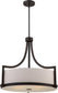 24"W Meadow 4-Light Pendant Russet Bronze