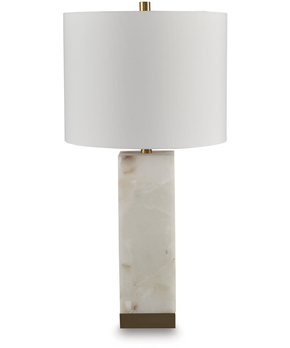 Linderfield Alabaster Table Lamp White/Gold