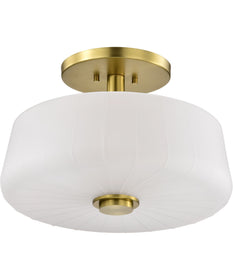 Lune 3-Light Close-to-Ceiling Vintage Brass