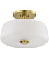 Lune 3-Light Close-to-Ceiling Vintage Brass