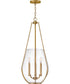 Farrin 3-Light Medium Pendant in Lacquered Brass