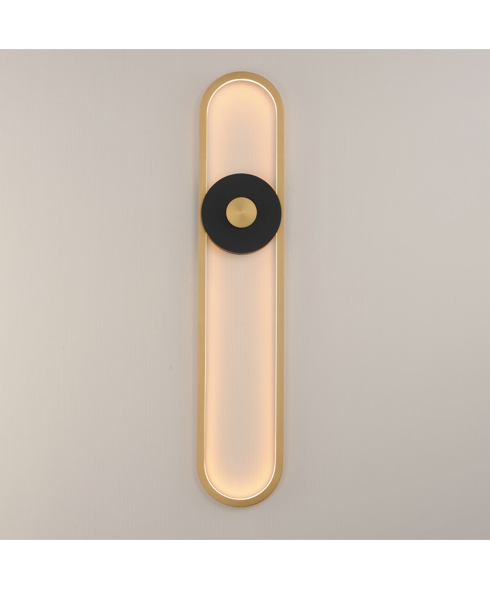 Gravity X-Large Outdoor LED Sconce Black / Gold