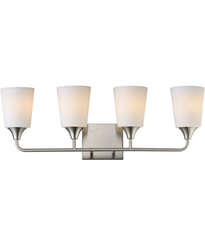 Hudson 4-Light Bath Vanity Satin Nickel