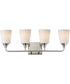 Hudson 4-Light Bath Vanity Satin Nickel