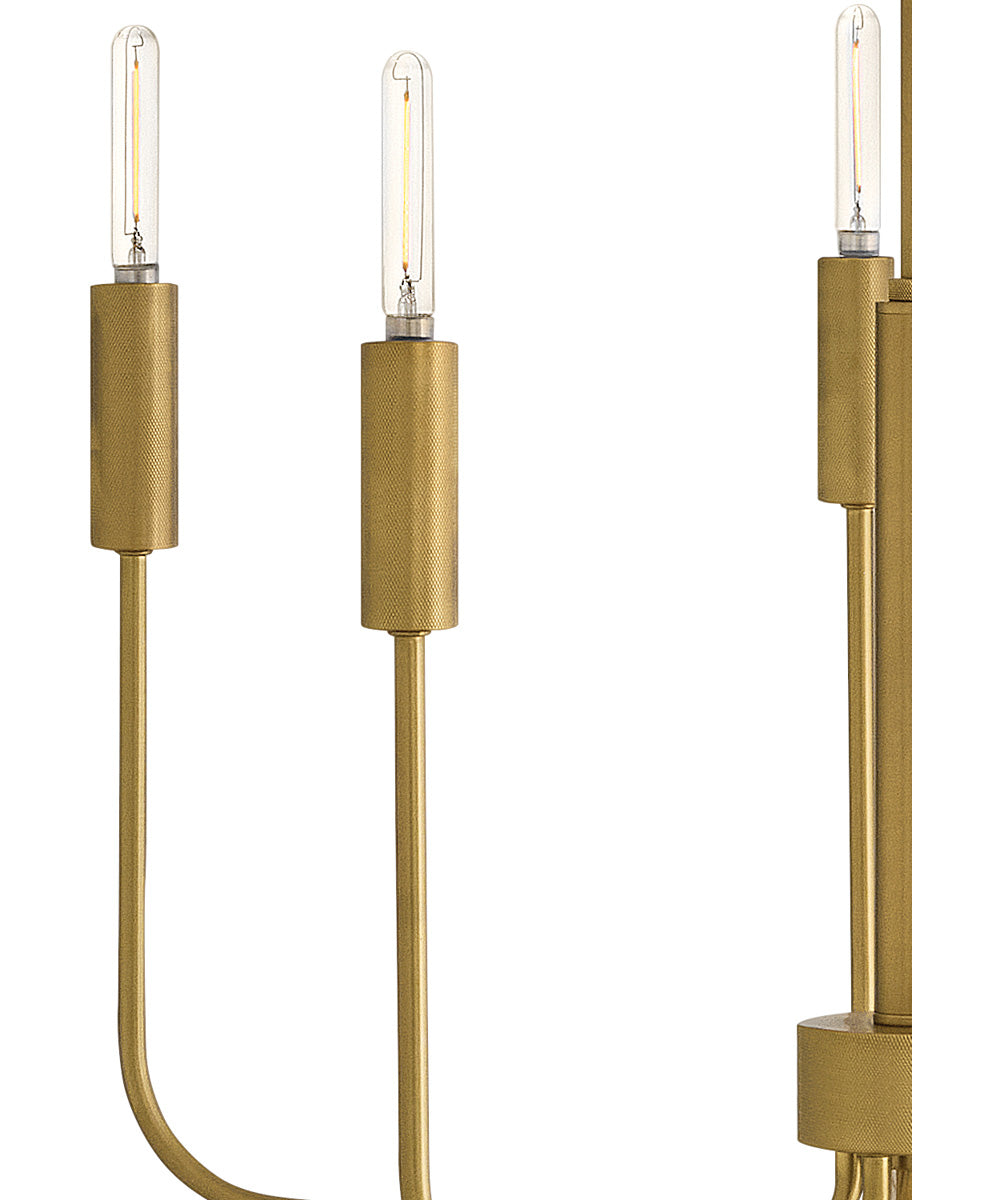Austen 5-Light Medium Single Tier in Lacquered Brass