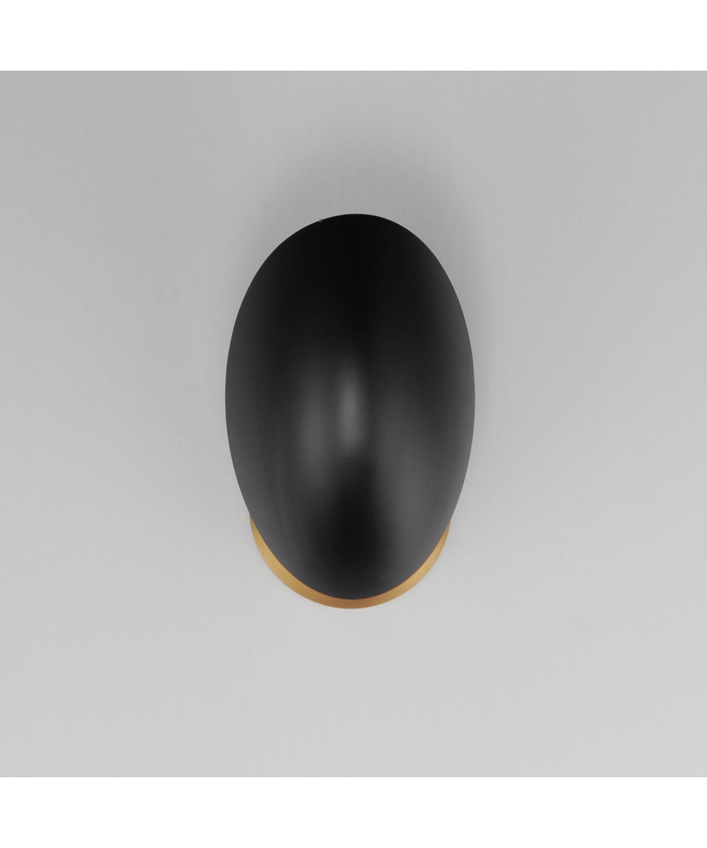 Maris Wall Sconce Black / Natural Aged Brass