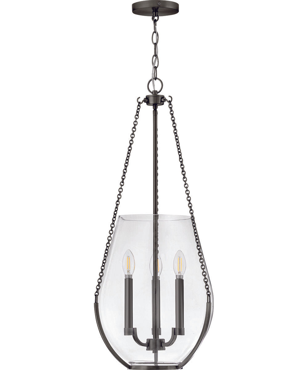 Farrin 3-Light Medium Pendant in Gunmetal