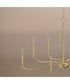 Ilia 9-Light Two-Tier Chandelier Brushed Gold