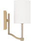 Ingrid 1-Light Sconce Matte Brass