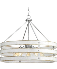 Gulliver 5-Light Coastal Pendant Light Galvanized Finish