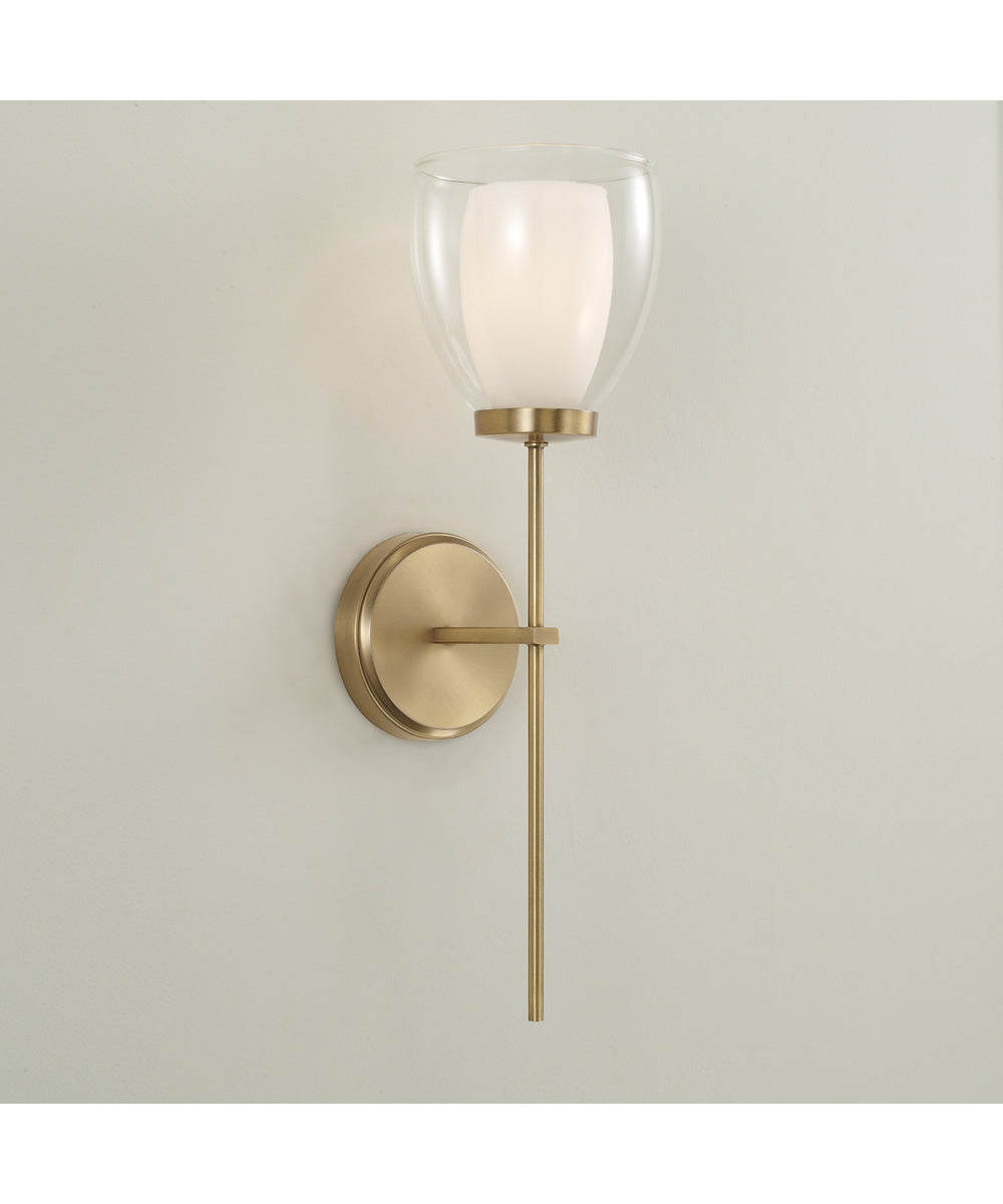 Joss 1-Light Sconce Aged Brass