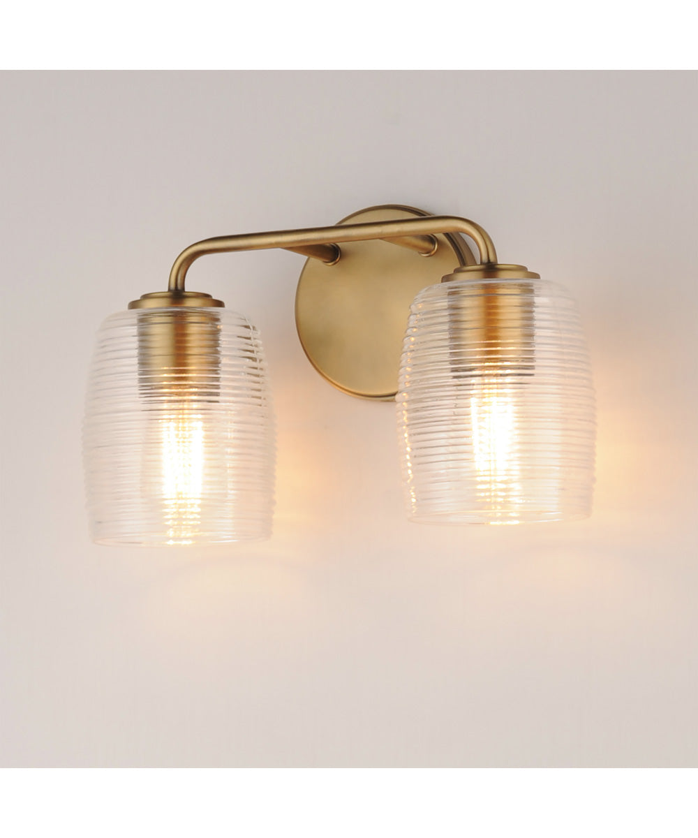 Honey 2-Light Sconce Natural Aged Brass
