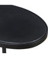 Jessenia Black Marble Accent Table
