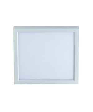 11"W 1-Light Square LED Flush Mount Light Fixture White Acrylic Finish