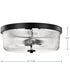 Grayson 3-Light Close-to-Ceiling Matte Black