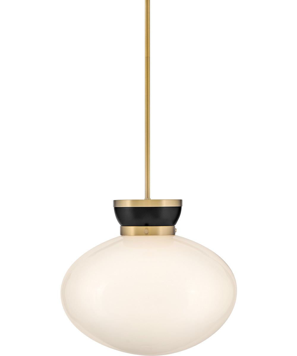 Lucy 1-Light Medium Pendant in Black