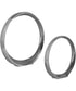 Orbits Nickel Ring Sculptures, Set of 2