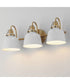 Hollis 3-Light Sconce Natural Aged Brass